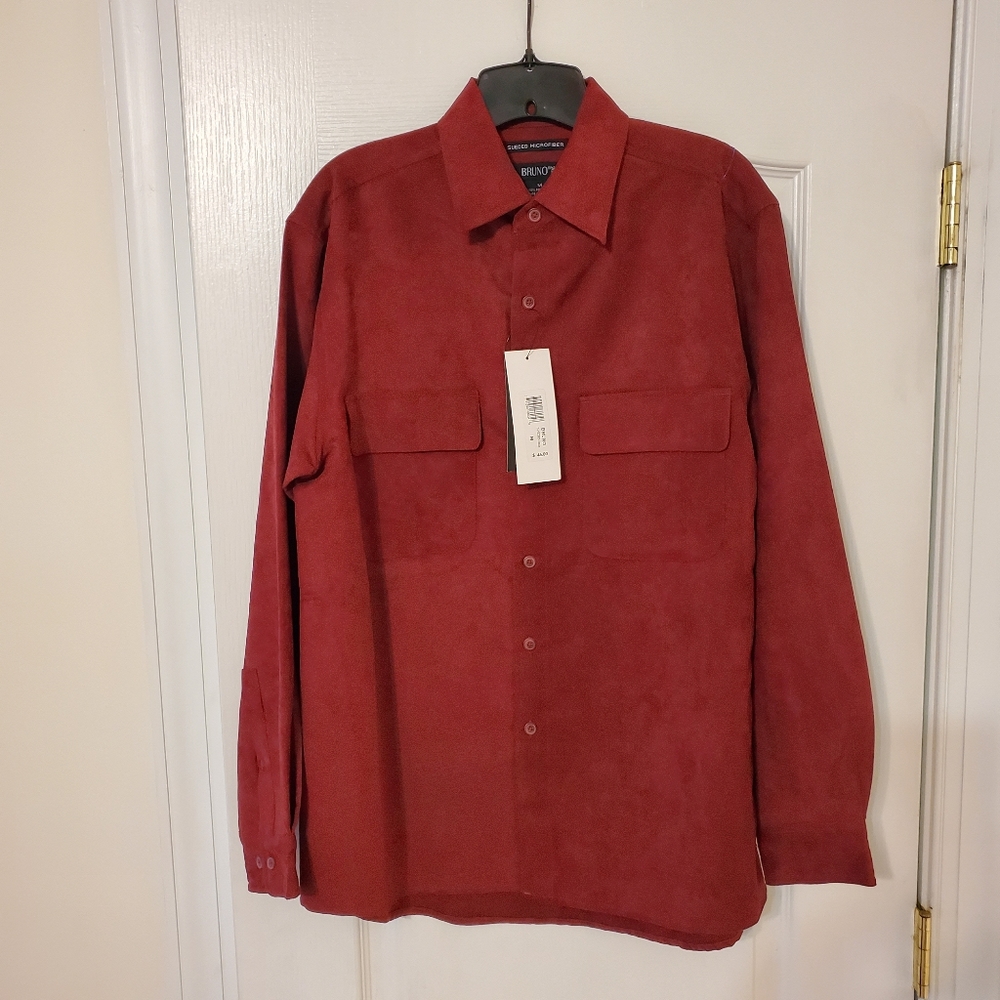 NWT😎😎BRUNO Sueded Microfiber Shirt